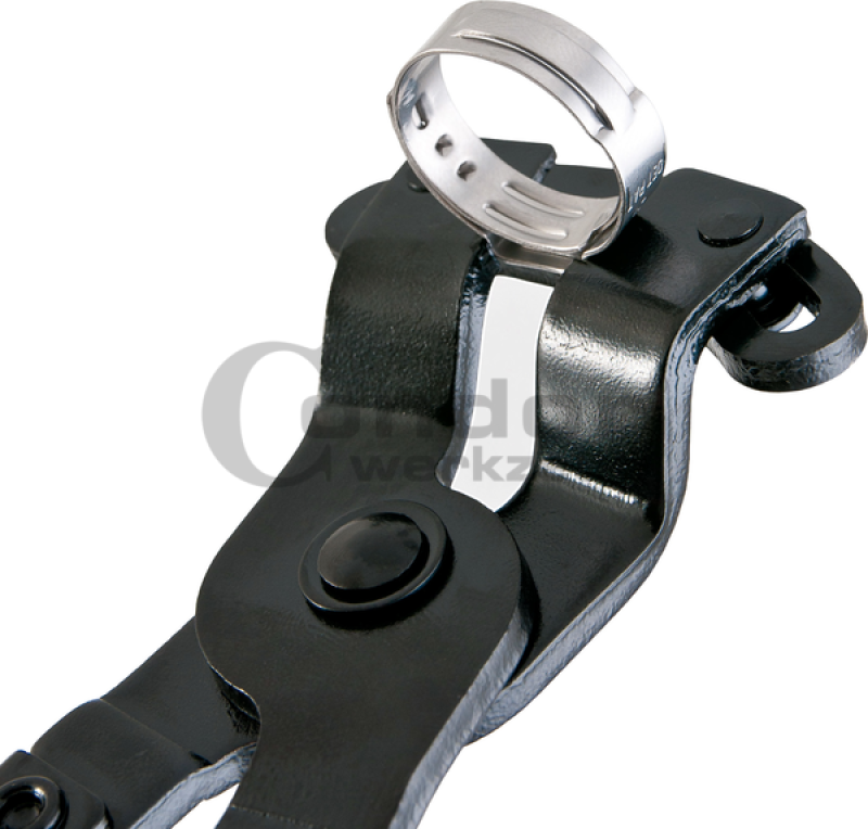 Schlauchklemmenzange, für seitliches Arbeiten